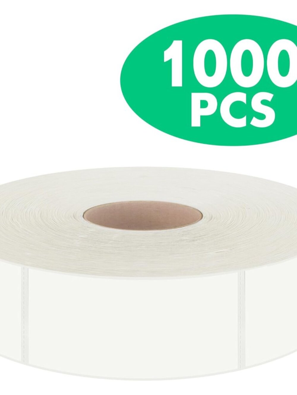 1000 Removable Food Labels, Water/Oil/Tear Resistant Blank Stickers with Perfora